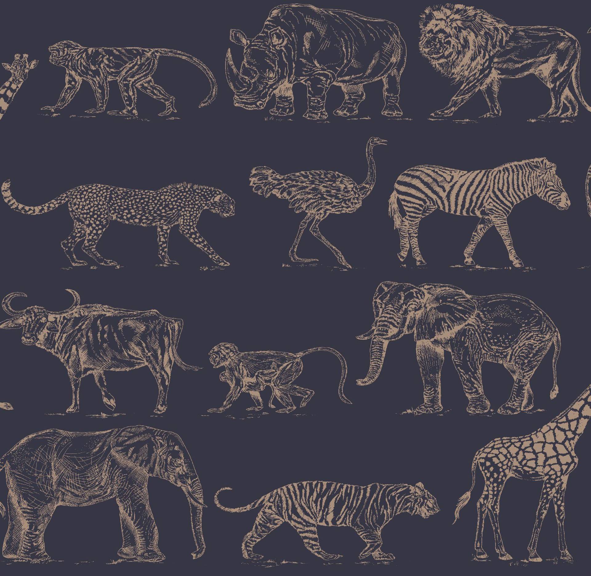 Art for the home Vliestapete "Safari", animal print von Art For The Home