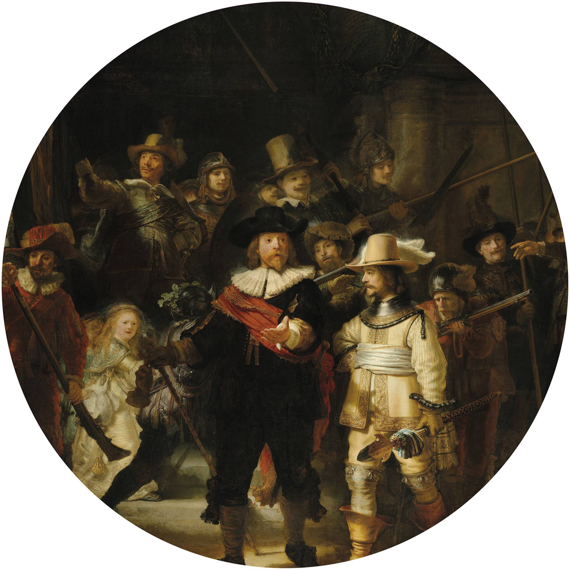 Art for the home Wandtattoo "Die Nachtwache Rembrandt", (1 St.) von Art For The Home