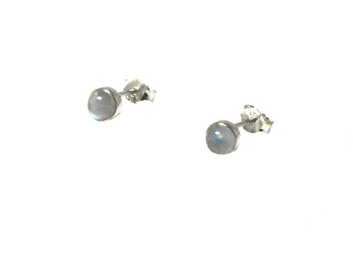 Art Gecko Mondstein Ohrstecker Sterling-Silber 925-5 mm (MST0905181) von Art Gecko