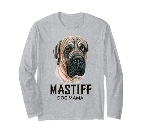Bekleidung von Mastiff Dog Mama English Mastiff Mama für Tierliebhaber Langarmshirt von Art-Wear