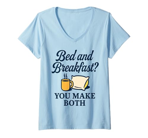 Damen Lustiges Design für Eltern und Ehepartner T-Shirt mit V-Ausschnitt von Art-Wear