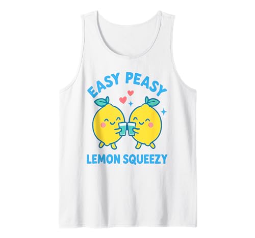 Easy Peasy Lemon Squeezy Fun Summer Apparel Women & Girls Tank Top Easy Peasy Lemon Squeezy Fun Summer Apparel Women & Girls Tank Top von Art-Wear