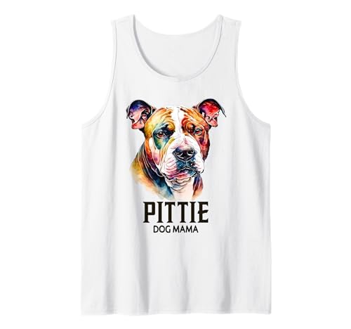 Pittie Dog Mom Süße Pitbull-Liebhaberbekleidung für Damen Tank Top von Art-Wear