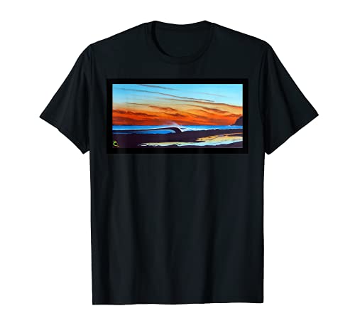 Herren San Miguel Reflexionen Surfkunst T-Shirt von Art by Noia