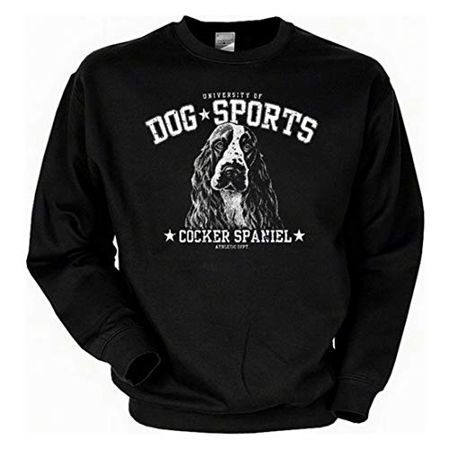 Art & Detail Shirt Hunde Cocker Spaniel Sweatshirt Fb schwarz von Art & Detail Shirt