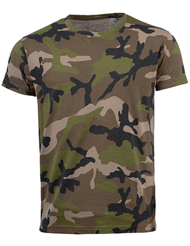 Art & Detail Shirt T-Shirt Army Camouflage Tarn Farben Look in Blue Green Grey Military von Art & Detail Shirt