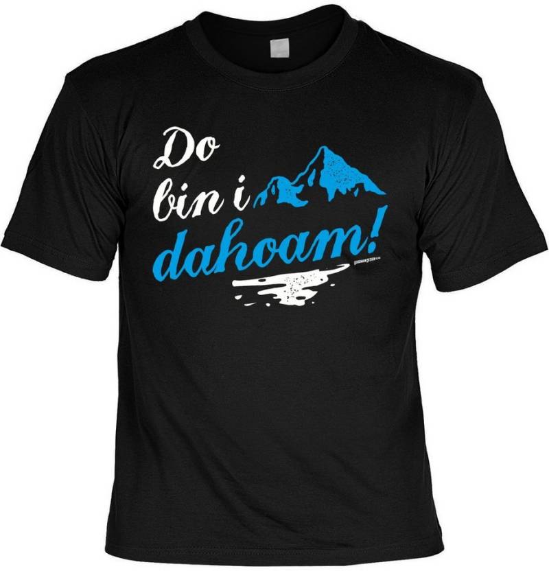 Art & Detail Shirt T-Shirt BERGE Do bin i dahoam! Lustige Sprüche Fun T-shirt Wandern, Klettern, Bergsteiger, Geschenk von Art & Detail Shirt