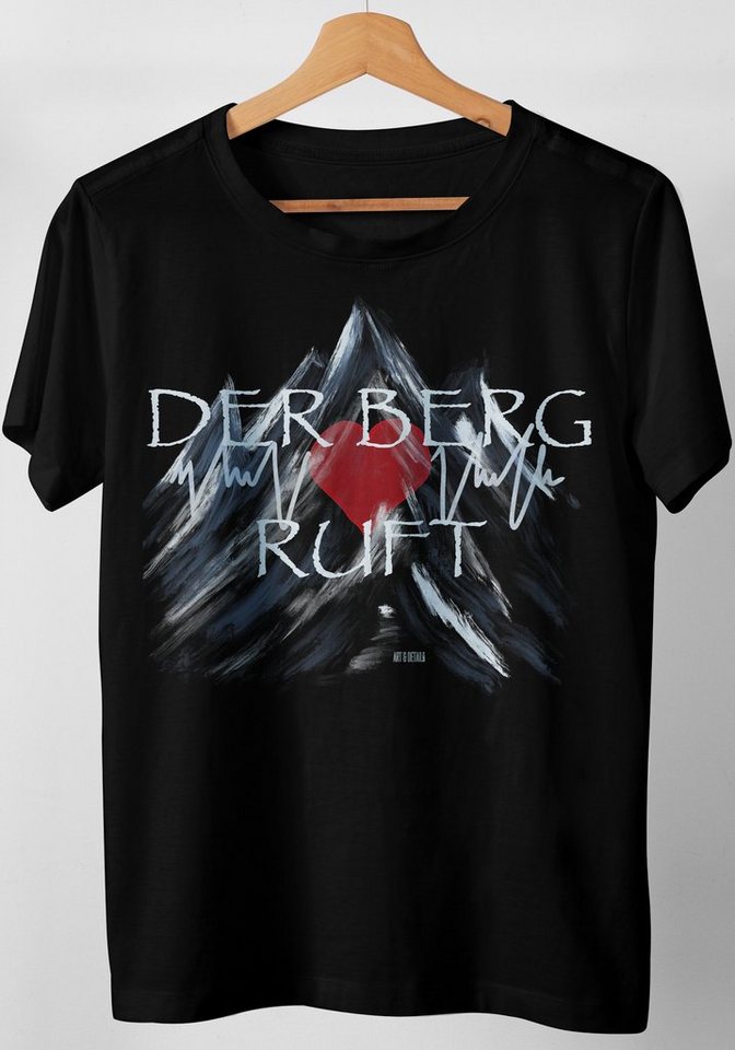Art & Detail Shirt T-Shirt Der Berg ruft zum Wandern Klettern Geschenk für Bergsteiger von Art & Detail Shirt