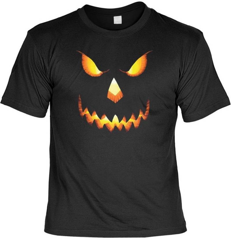 Art & Detail Shirt T-Shirt Halloween Grusel Shirt Kürbiskopf lachendes Gesicht Kostüm, Halloween, Party von Art & Detail Shirt