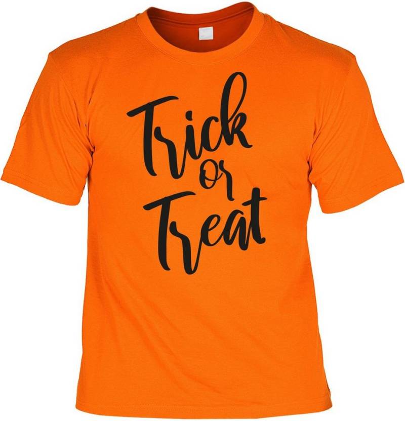 Art & Detail Shirt T-Shirt Halloween Grusel Tshirt Trick or Treat - Kürbis Halloween, Party von Art & Detail Shirt