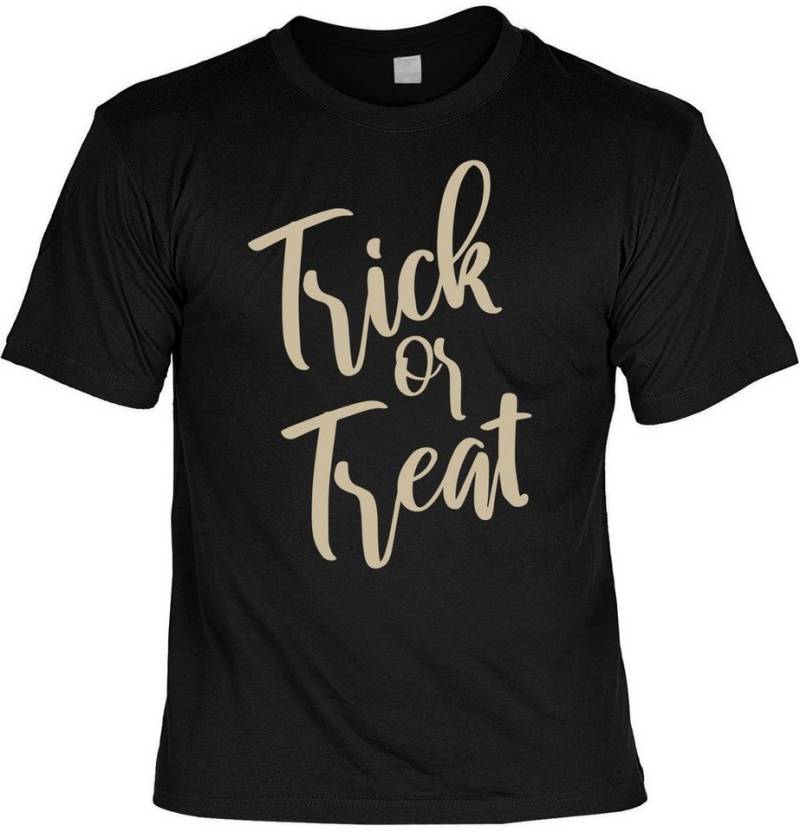 Art & Detail Shirt T-Shirt Halloween Grusel Tshirt Trick or Treat - Kürbis Halloween, Party von Art & Detail Shirt