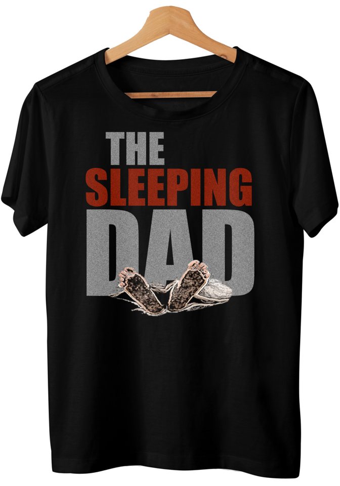 Art & Detail Shirt T-Shirt Vater - The Sleeping Dad Papa Geschenk zum Vatertag von Art & Detail Shirt