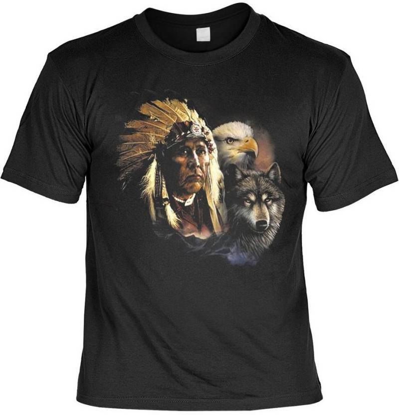 Art & Detail Shirt T-Shirt Wolf u. Adler Native Mythologie der Ureinwohner Nordamerikas USA, Adler, Natives von Art & Detail Shirt