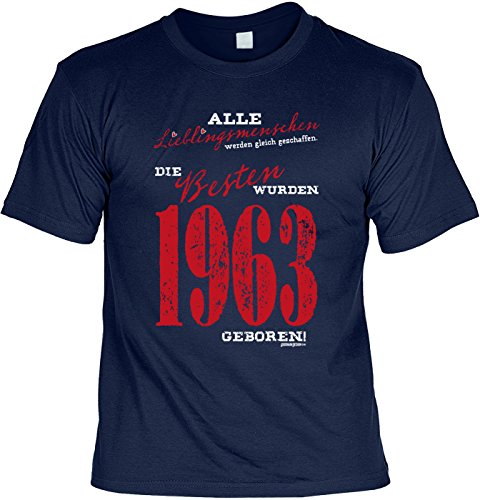 Lustige Sprüche Fun Tshirt Alle Lieblingsmenschen die Besten wurden 1963 geboren - Geburtstag Tshirt von Art & Detail Shirt