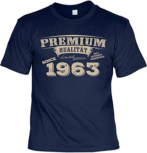 Lustige Sprüche Fun Tshirt Premium Qualität Since 1963 - Geburtstag Tshirt von Art & Detail Shirt