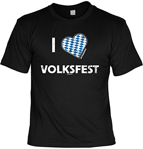 Lustige Sprüche Fun Wiesn T-Shirt - I Love WARM UP - fürs Oktoberfest von Art & Detail Shirt