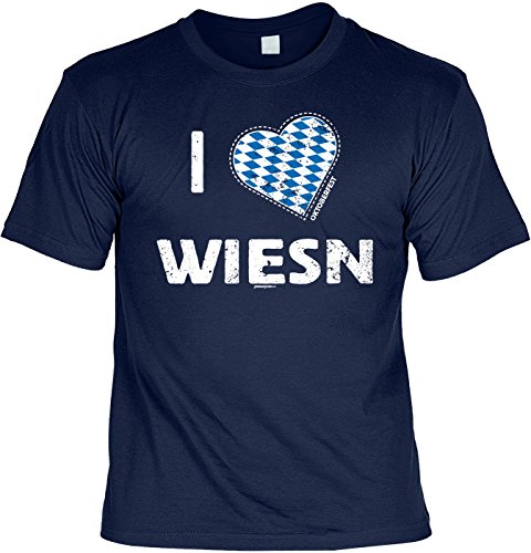 Lustige Sprüche Fun Wiesn T-Shirt - I Love Wiesn - fürs Oktoberfest von Art & Detail Shirt