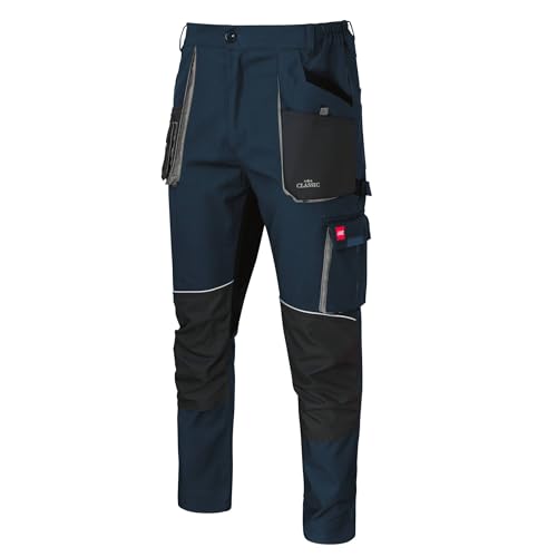 Art.Master Arbeitshose Herren Slim Fit Blau mit 10 Taschen & Stretch – Bundhose Arbeitskleidung Männer – robuste Arbeitshose mit Kniepolstertaschen für Handwerk, Industrie & BAU von Art.Master