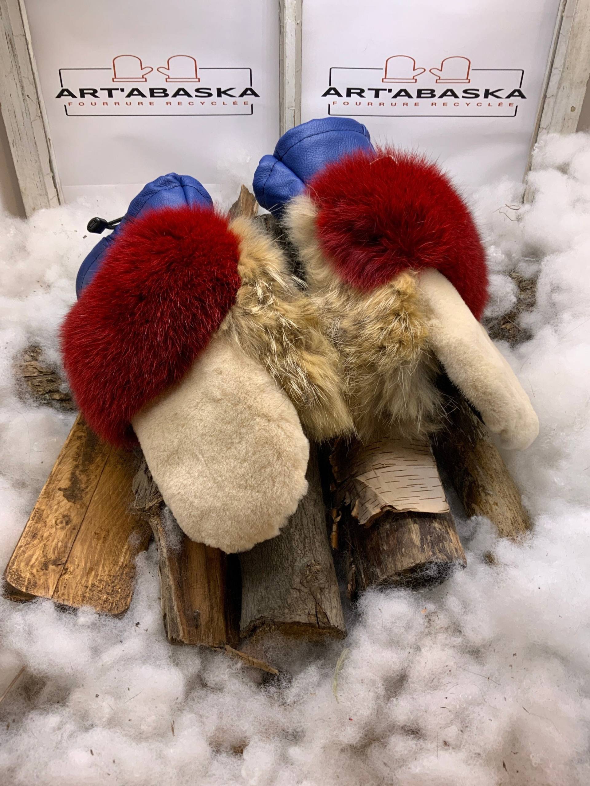 Fäustlinge Aus Recyceltem Fell Und Leder. Die Louisen. Größe S-S Fäustlinge Aus Recyceltem Fell Und Leder. Die Louisen. Größe S-S von ArtAbaska