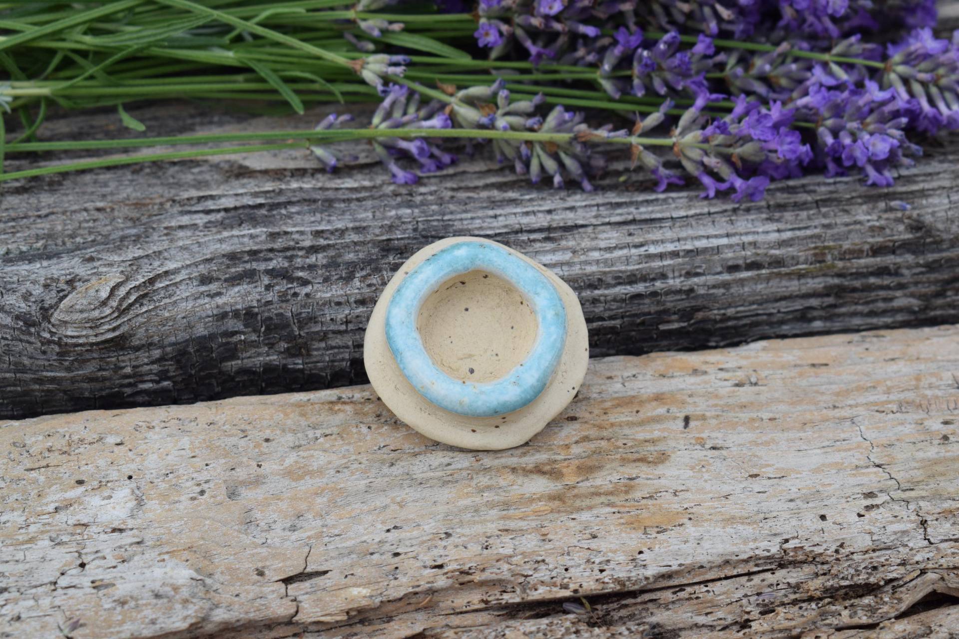 Ringablage Klein | Handgemachte Keramik, Schmuckschale Ablage, Geschenk, Minimalistisch Rund, Türki Beige, Unikat, Spülmaschinenfest von ArtAndKreative