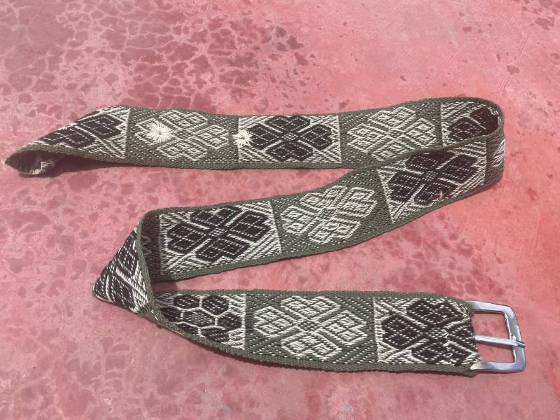 Grüner Gürtel Aus Lamawolle von ArtAndean