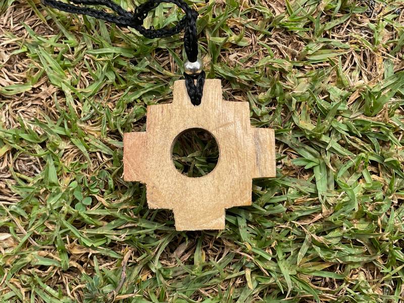 Holz Chakana Halskette von ArtAndean