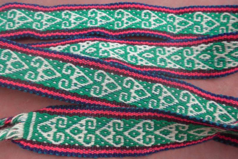 Lama Wolle Grün Gürtel von ArtAndean