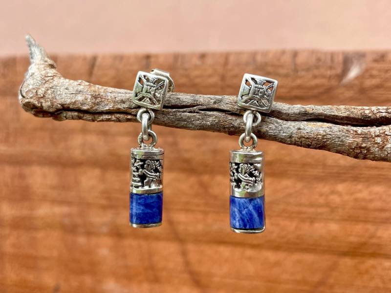 Silber, Lapis Lazuli Ohrringe von ArtAndean