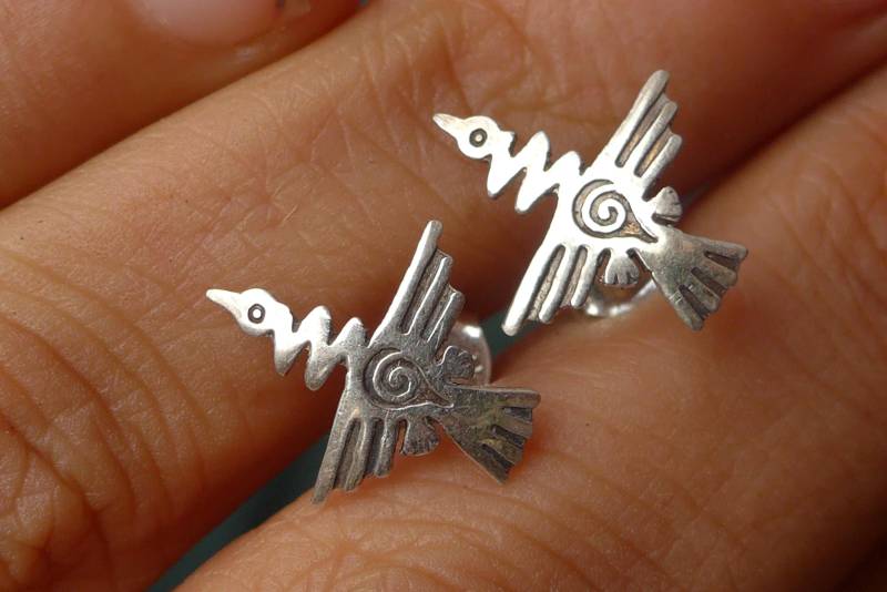 Silber Kolibri Ohrringe von ArtAndean