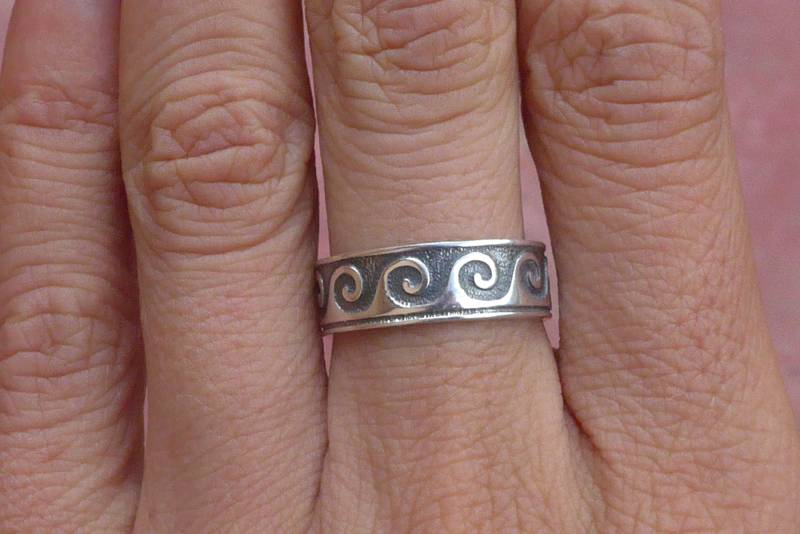 Silber Ring Mit Wellen von ArtAndean