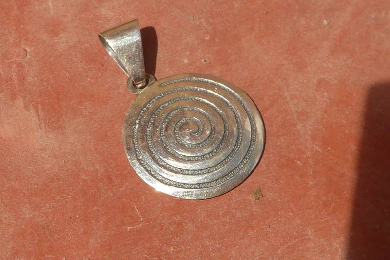 Silber Spirale Anhänger von ArtAndean