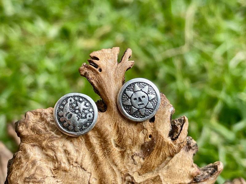 Sonne Und Mond Silber Ohrringe von ArtAndean