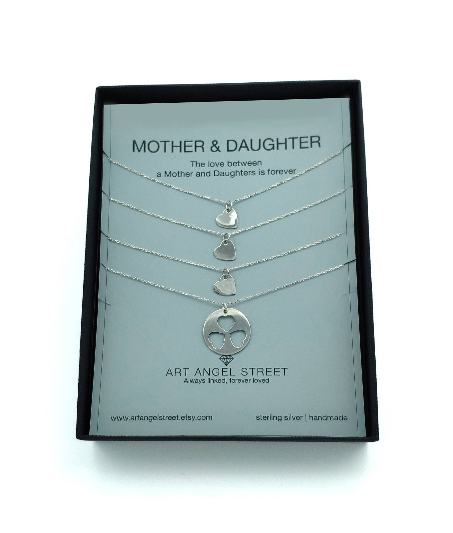 Set Mit 4 Halsketten, 3 Schwestern Halskette, Mutter Und Töchter, Mutter-Tochter-Halskette, Halskette Für von ArtAngelStreet