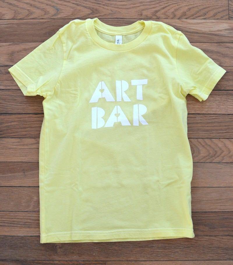 Art Bar Kids T-Shirt - 100% Baumwolle, Handgefärbt, Siebdruck, Unisex Artsy/Hipster von ArtBarShop