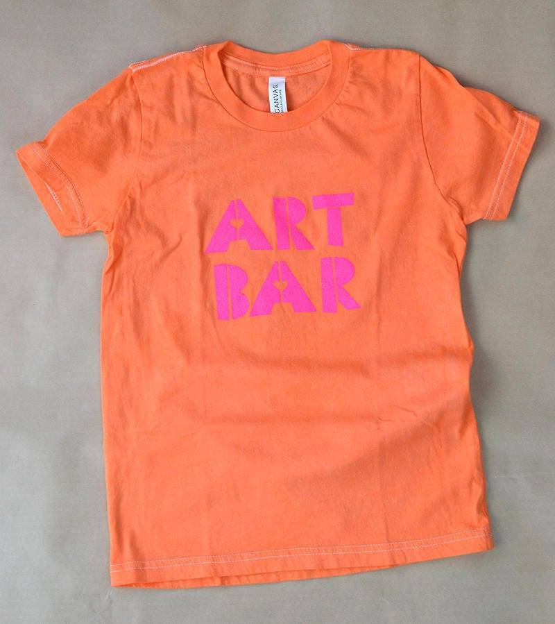 Art Bar Kids T-Shirt - 100% Baumwolle, Handgefärbt, Siebdruck, Unisex Artsy/Hipster von ArtBarShop