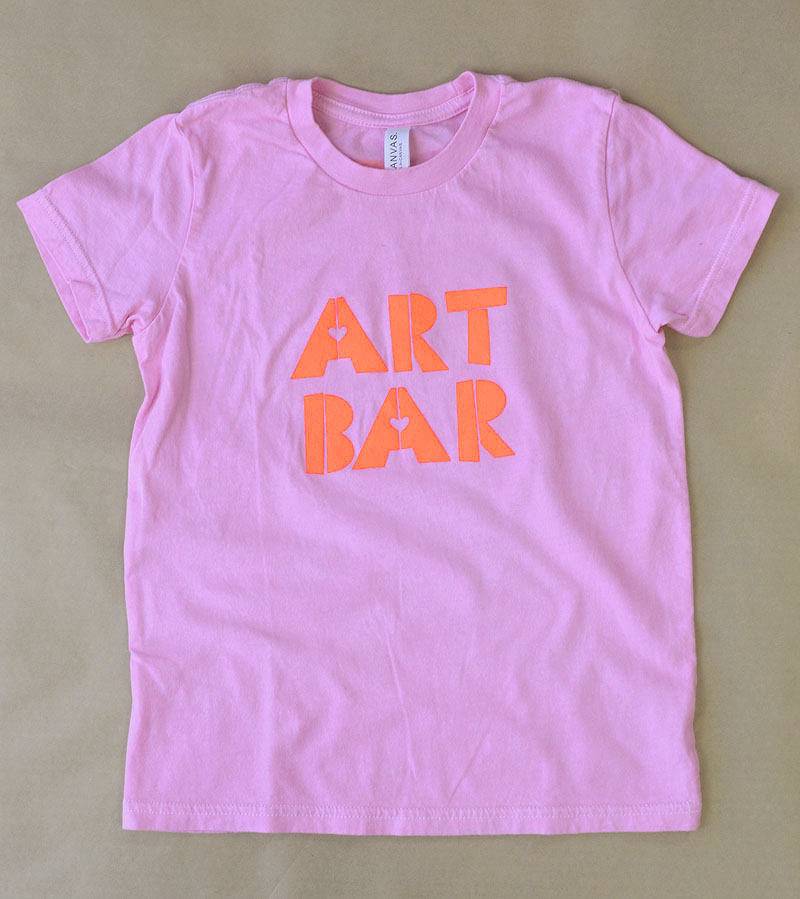 Art Bar Kinder T-Shirt - 100 % Baumwolle, Handgefärbt, Siebdruck, Unisex Künstler/Hipster von ArtBarShop