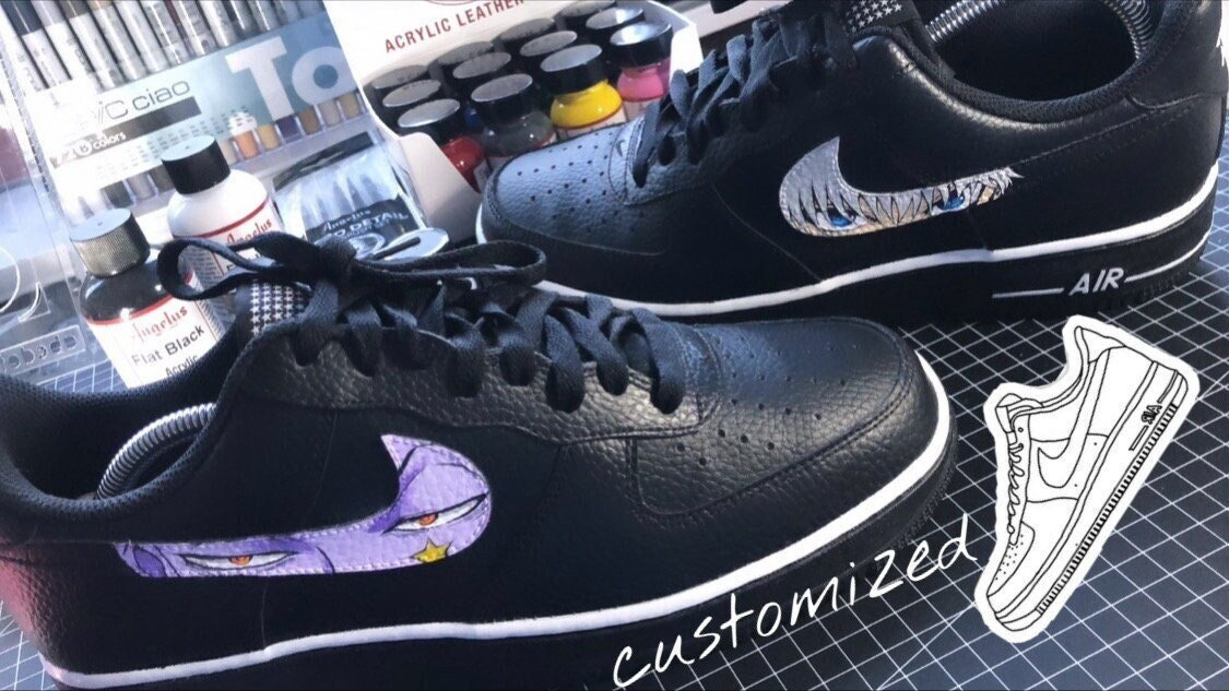 Custom Af1 | Customized Anime Sneaker Shoes Air Force 1 Jordan & Manga von ArtBerkay