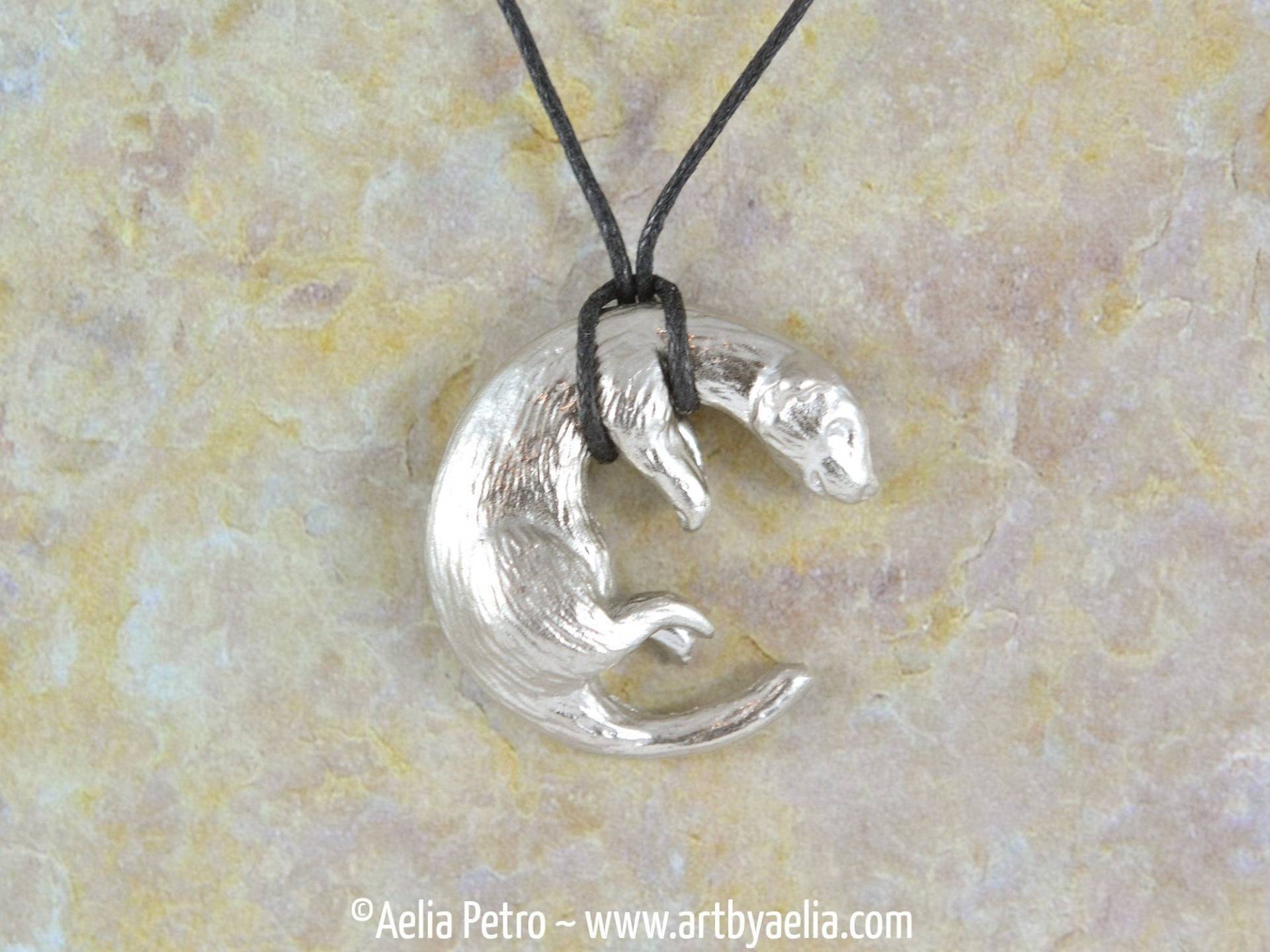 Zinn Frettchen Halskette - Auf Lager Und Versandfertig Ein Tolles Geschenk Für Haustier-Eltern Naturliebhaber von ArtByAelia