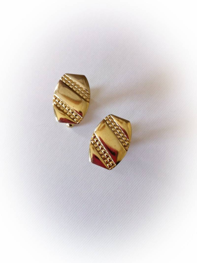 Vintage Gold Ton-Manschettenknöpfe von ArtDecoDame