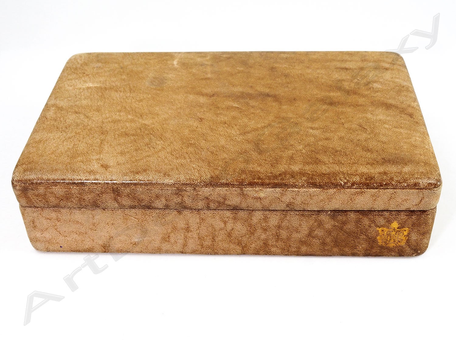 Zenith Vintage Leder & Holz Uhrenbox von ArtDecoGalaxy