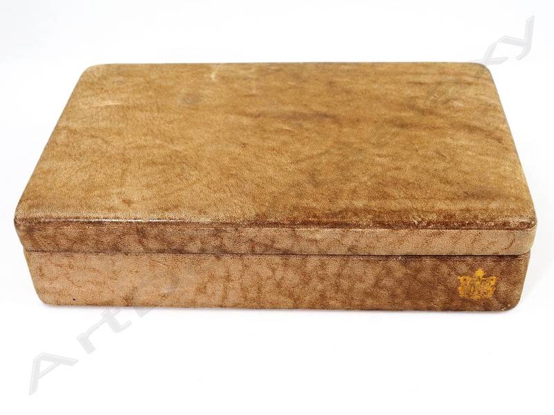 Zenith Vintage Leder & Holz Uhrenbox von ArtDecoGalaxy