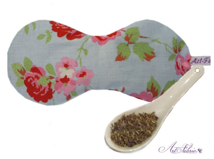 Augenkissen Rosali Vichy Raps Amaranth Lavendel Augentrost von ArtFabric