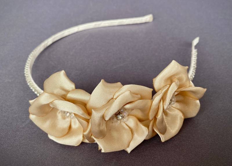 Champagner Blumen Strass Stirnband Frauen Erwachsene Kleinkind Mädchen Brautjungfer Braut Abschlussball Party Hochzeit Geschenk Für Champagner Blumen Strass Stirnband Frauen Erwachsene Kleinkind Mädchen Brautjungfer Braut Abschlussball Party Hochzeit Geschenk Für von ArtFlowerSilk