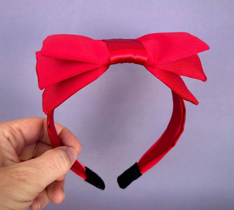 Rotes Schleifen Stirnband Vintage Style Satin Schleife Hochzeit Brautjungfer Mädchen Frauen Erwachsene Damen 50Er Hut 60Er Weihnachten Rotes Schleifen Stirnband Vintage Style Satin Schleife Hochzeit Brautjungfer Mädchen Frauen Erwachsene Damen 50Er Hut 60Er Weihnachten von ArtFlowerSilk