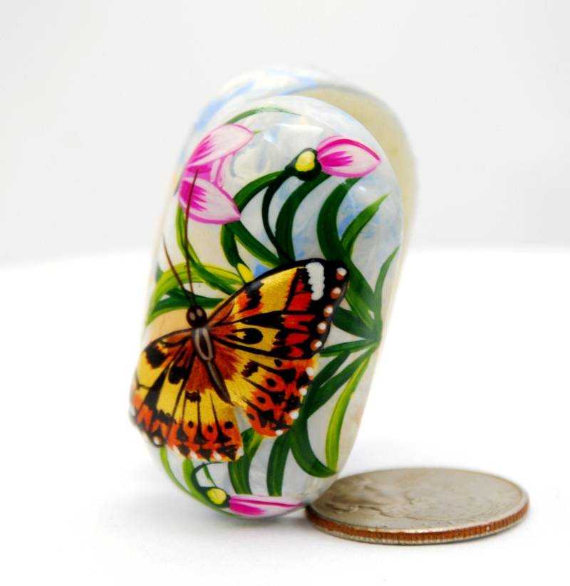 Beliebte Haustiere Lackkästchen/Schmetterling Und Blumen Handbemalt Box Für Geschenk Kunststil Öl Schmuckschatulle Wohndekor 3D-Effekt Perle Beliebte Haustiere Lackkästchen/Schmetterling Und Blumen Handbemalt Box Für Geschenk Kunststil Öl Schmuckschatulle Wohndekor 3D-Effekt Perle von ArtGIV