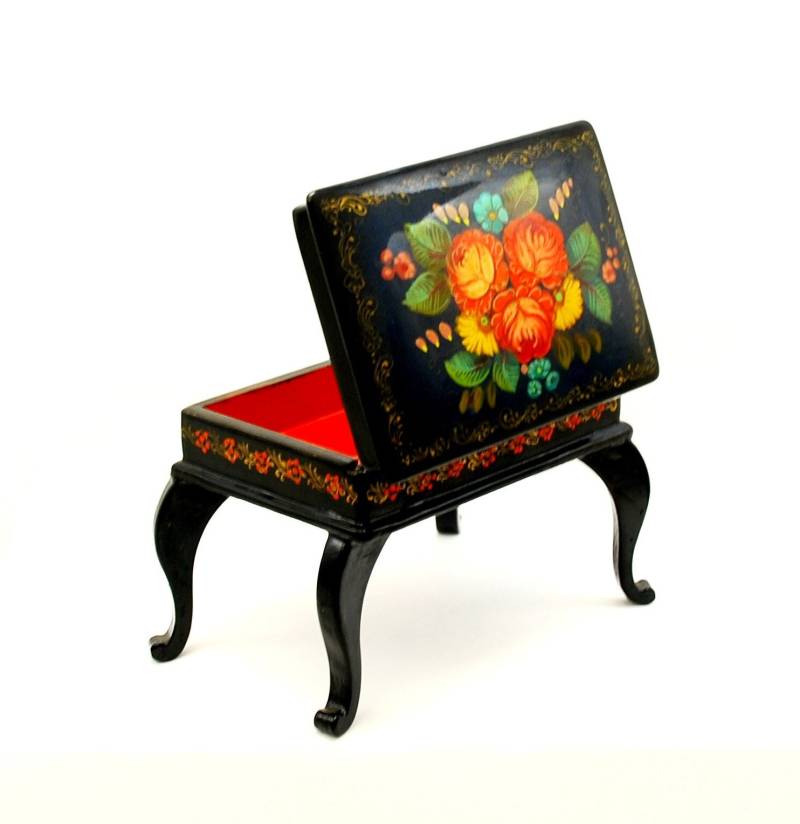 Lackdose/Kunststil Motiv Des Märchens - Blumenstrauß Wohnkultur Handgemacht Sammlerstück Öl Schmuckkästchen Lackdose/Kunststil Motiv Des Märchens - Blumenstrauß Wohnkultur Handgemacht Sammlerstück Öl Schmuckkästchen von ArtGIV