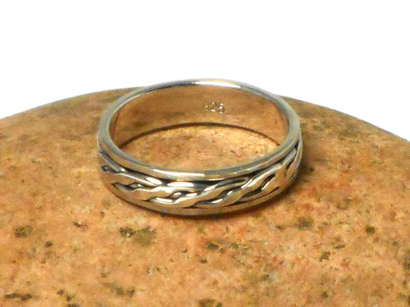sterling Silber Spinner 925 Ring Band von ArtGeckoJewellery