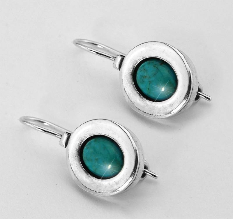 Türkis Ohrringe - Natürlichen Sterlingsilber Drop Türkis Ohrringe - Natürlichen Sterlingsilber Drop von ArtGema
