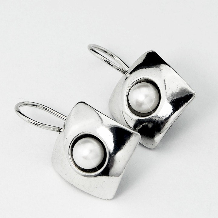 sterling Silber Ohrringe Süßwasserperlen Silberschmuck Handgefertigten sterling Silber Ohrringe Süßwasserperlen Silberschmuck Handgefertigten von ArtGema