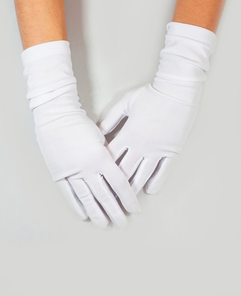 Übergroße Weiße Polyesterhandschuhe Für Kellner, Hochzeiten, Formelle Veranstaltungen, Kostüme Und Uniformen von ArtHandStudio